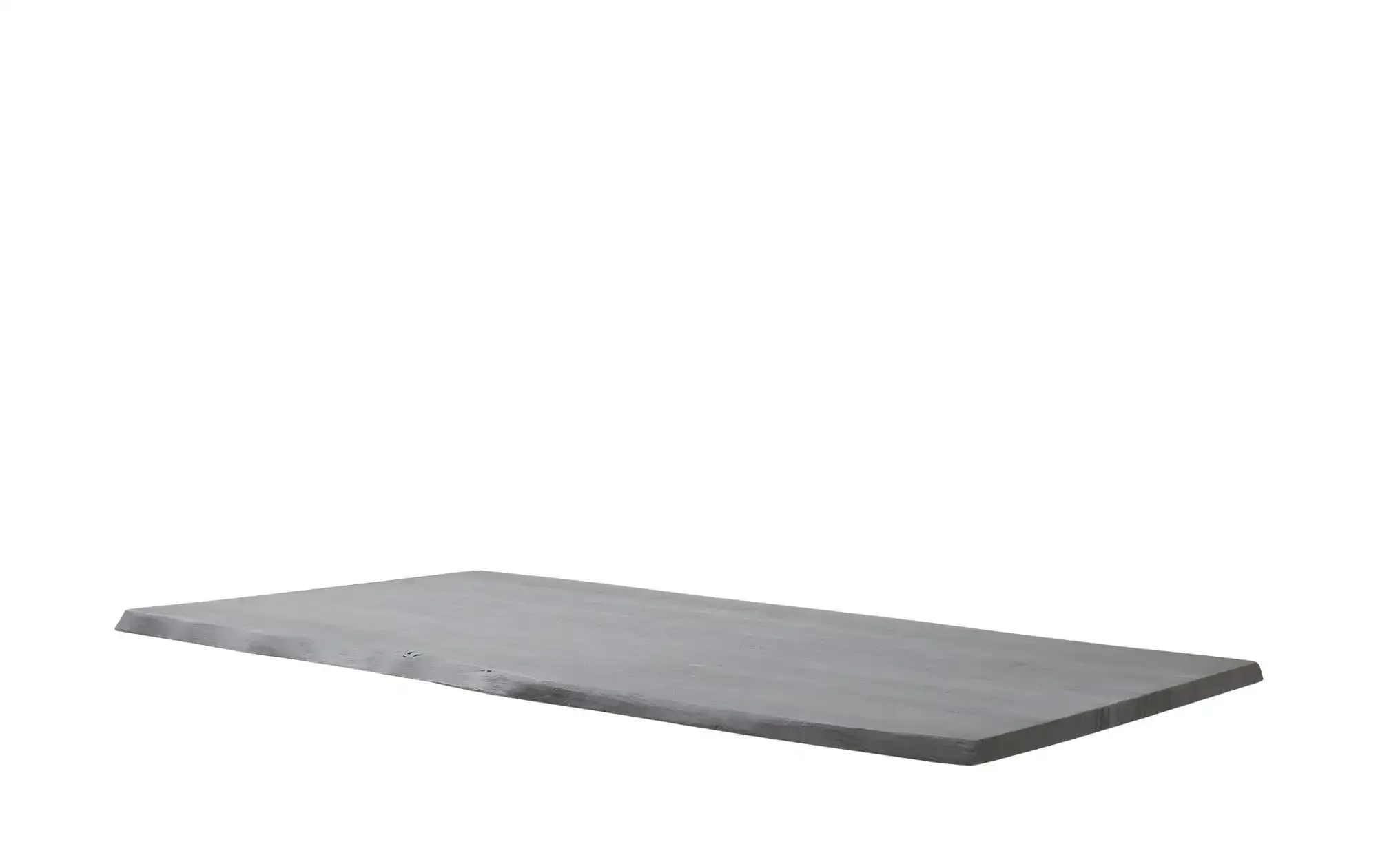 Dine + Mine Tischplatte mit Baumkante SigNature One ¦ grau ¦ Maße (cm): B: 100 H: 3,5