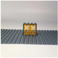 LEGO® Spielbausteine »LEGO® Fenster 1x4x3 Goldene Fenster + grauer Rahmen - NEU - 50x«, (Creativ-Set, 50 St), Made in Europe