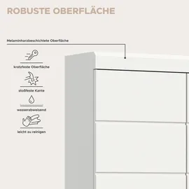 WELLTIME Hängeschrank WELLTIME "SIENA, Breite 74cm, 2 Türen, 1 offenes Fächer, MDF-Front", weiß (weiß, weiß hochglanz), B:74cm H:79cm T:24cm, Holzwerkstoff, Schränke, Hängeschrank, in verschiedenen Farben erhältlich, Badmöbel, Badschrank, Schrank, Bad