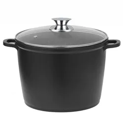 4BIG.fun 6 L Kochtopf Suppentopf Antihaft Induktion Schmortopf 24 cm Aluguss Bratentopf