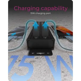 Icy Box IB-HUB1720-U3 18+2 Port USB Hub, 96W Netzteil