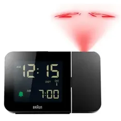 Braun 67160, Digitaler Wecker, Rechteck, Schwarz, 24 h, Zeit, AC