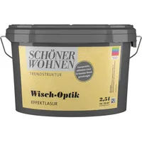 Schöner Wohnen Trendstruktur Effektfarbe Wisch-Optik Transparent 2,5 l