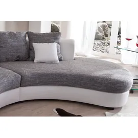 Home Affaire Ecksofa Kunstleder 3-Sitzer Grau