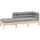 vidaXL Garten-Lounge-Set 3-tlg. grau Kiefer