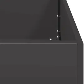 vidaXL Pflanzkübel 200 x 40 x 80 cm Schwarz