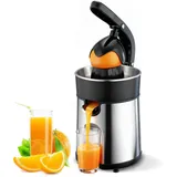 Romon Zitronenpresse, 85W Saftpresse 2 Kegel Zitruspresse Edelstahl BPA-Frei Elektrische Zitruspressen Lemon Squeezer für Zuhause Entsafter