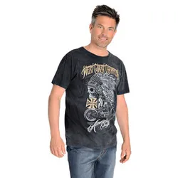 Chief Kurzarmshirt grau XXL
