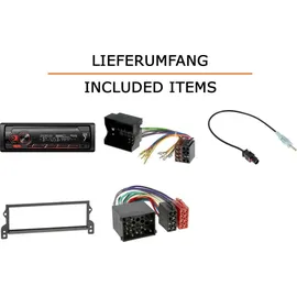 JUST SOUND best choice for caraudio Autoradio Einbaupaket Pioneer MVH-S320BT Mini Cooper R50/R52/R53 Business Radio Bluetooth USB