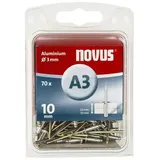 Novus Blindnieten Typ A3/10 Aluminium 70 Stück