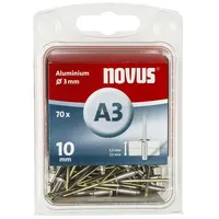 Novus Blindnieten Typ A3/10 Aluminium 70 Stück