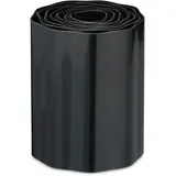 Relaxdays Rasenkante, 20 cm x 9 m, zur Beeteinfassung & Umrandung von Wegen, flexibles Rasenband, Kunststoff, schwarz