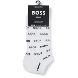 Boss Sneakersocken 2er Pack Weiß 39-42