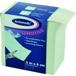 Actiomedic® Sensitive Wundschnellverband/Pflaster 134.022.05060 , 1 Spenderkarton: 6 cm x 5 m, Sensitive