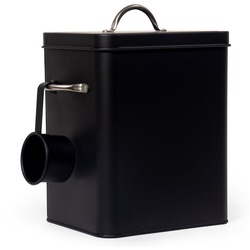 Zedelmaier Aufbewahrungsbox Waschpulver-box Waschmittelbox 6.5L (Satz, 1 box+Deckel+Schaufel), Multifunktionale Aufbewahrungsbox für Hundefutter, Katzenfutter schwarz