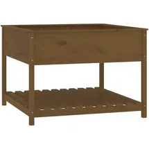 vidaXL Pflanzkübel mit Ablage 111,5 x 111 x 81 cm Honigbraun