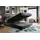 Trada Royal Boxspringbett 140 x 200 cm H3 Dunkelgrau