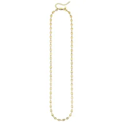 Edelstahlkette KANGAROOS "Schmuck Geschenk, Halskette Schiffsankerkette", gold (gelbgoldfarben), Halsketten, Herren, Edelstahl, L: 55cm B: 6,3mm, B:6,3mm