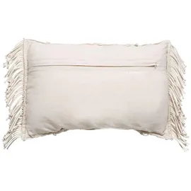 atmosphera createur d ́interieur Kissen Macramé 30 x 50 cm Beige
