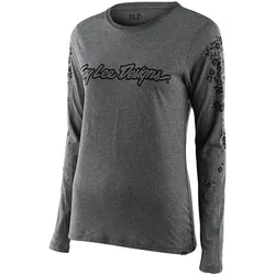Troy Lee Designs Women Signature Floral L/S Tee L - Gray