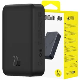 Baseus Powerbank Magnetic Power Bank 20W 20000mAh Black 20000 mAh Kabellose Aufladung USB-C Schwarz Baseus - Schwarz