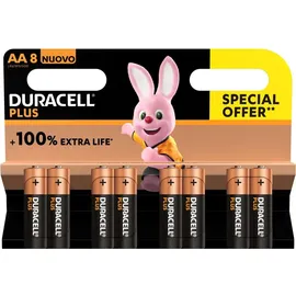 Duracell Plus 100 Einwegbatterie AA Alkali
