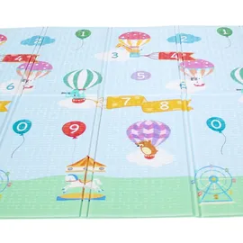 Teamson Kids Fantasy Fields Heißluftballons Kinder Sanft Baby Spielmatte 1.97m x 1.54m PS-PM002