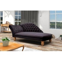 JVmoebel Chaiselongue Weißer Chaiselongue Chesterfield Liege Ottomane Chaise Sofa, Made in Europe schwarz