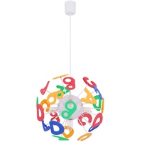 GLOBO Led Pendelleuchte dimmbar mit Fernbedienung Kinderzimmer Hängelampe Buchstaben