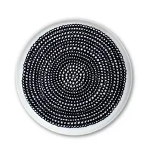 Marimekko Oiva Frühstücksteller Ø 20 cm schwarz/weiß
