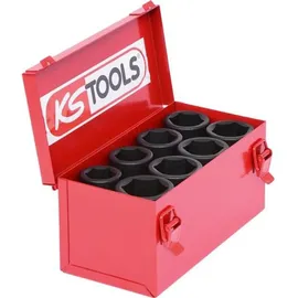 KS Tools 3/4" Sechskant-Kraft-Stecknuss-Satz 8-tlg. lang