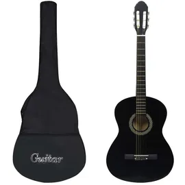 vidaXL Klassikgitarre für Anfänger mit Tasche Schwarz 4/4 39"