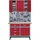 KÜPPER 70416-2 Werkbank Rot, Silber