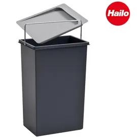 HAILO Inneneimer 10 l Dunkelgrau
