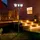 Outsunny Solar Gartenleuchte mit 3 Lampen 51,5 x 182,5 cm schwarz
