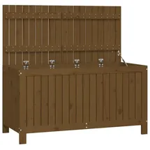 vidaXL Gartentruhe Honigbraun 121x55x64 cm Massivholz Kiefer