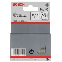 Bosch Professional Typ 52 Tacker-Klammern 10x12.3mm, 1000er-Pack (2609200206)