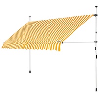 Detex Klemmmarkise Detex Klemmmarkise 400 cm breit Höhenverstellbar Handkurbel gelb 400 cm x 180 cm x 305 cm