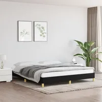 VidaXL Bettgestell ohne Matratze Schwarz 180x200 cm Stoff