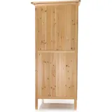 Wiltec Gartenhaus mit 1 Tür in Naturfarbe holz 92 x 57 x 154cm Gerätehaus für den Garten Geräteschuppen Gartenschrank Geräteschrank