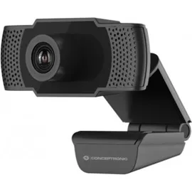Conceptronic AMDIS 1080P Full HD Webcam Schwarz