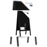 ALLboards Kundenstopper mit lackiertem schwarz Rahmen 100x60cm, Wasserfest, Werbeständer