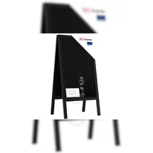 ALLboards Kundenstopper mit lackiertem schwarz Rahmen 100x60cm, Wasserfest, Werbeständer