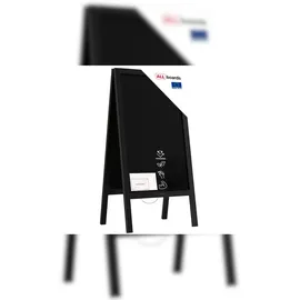 ALLboards Kundenstopper mit lackiertem schwarz Rahmen 100x60cm, Wasserfest, Werbeständer