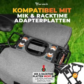 MIVELO Doppeltasche 36L schwarz