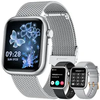 Smartwatch Damen mit Bluetooth Telefonfunktion Fitnessuhr:1,83''HD Touchscreen Smart Watch mit 120+Sportmodi mit Pulsmesser Schrittzähler IP68 Wasserdichter Fitness Tracker Kompatibel Android iOS