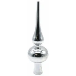 Weihnachtsdeko Weihnachtsbaumspitze Spitze Kugel silber