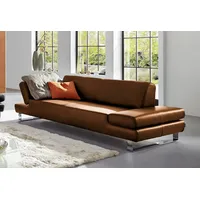 3-Sitzer W.SCHILLIG "taboo Designsofa mit hohem Sitzkomfort, Breite 232cm, Sitztiefe 69cm", braun (tabacco z69), B:232cm H:76cm T:101cm, Flachgewebe S22 (100% Polyester);Stoff S37 (100% Polyester): Luxus-Microfaser in Lederoptik;Longlife Xtra-Leder Z59: Glattleder mit modischer Prägung. Hautstärke 0, 9 - 1, 1 mm;Longlife Xtra-Leder Z69: Das feinnarbige, gedeckte Softleder Z69 besticht durch seine außergewöhnliche Weichheit im trendigen »Vintage-Look«, Hautstärke 0, 9 - 1, 1 mm, Sofas, mit Übertiefe,