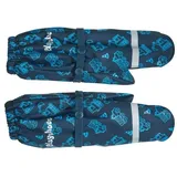 Playshoes Matschhandschuh mit Fleece-Futter Baustelle Blau 3
