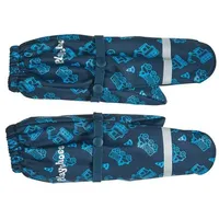 Playshoes Matschhandschuh mit Fleece-Futter Baustelle Blau 3